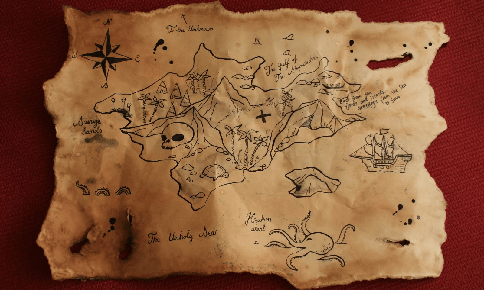 карта остров сокровищ
